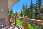 Enjoy views of the nature surrounding Northstar Townhomes from this patio